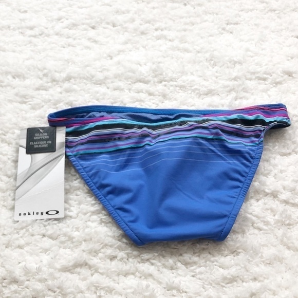 🆕 Oakley Velocity Stripe hipster bikini bottoms striped colorful - Picture 3 of 8